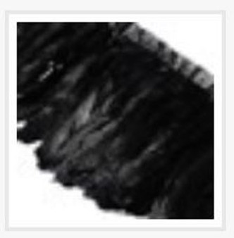 Fashion Goose Feather, Costume Accessory, Black, 100-180mm x 38-62mm; about 2m/bag