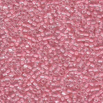 20gm Bag - Miyuki 10/0 Triangle Seed Beads (2.5mm Dia, 0.9mm Hole) TR10-1109 Colour Lined Pink