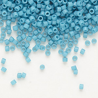 DB0798 - 11/0 - Miyuki Delica - Opaque Matt Dyed Capri Blue - 7.5gms - Cylinder Seed Beads