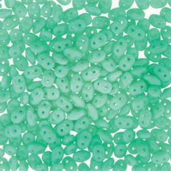 Last Stock: Super Duo Beads 2.5*5mm 20gm bag - Turquoise Green - 563130