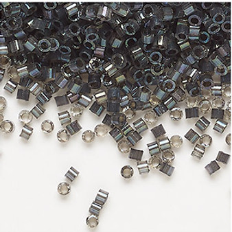 DB1818 - Miyuki Delica Beads - Cylinder- SIZE #11 - 7.5gms - Colour DB1818 Silk Satin Dyed Rustic Grey