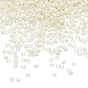 TR-11-122 - 11/0 - TOHO BEADS® - Opaque Luster Navajo White - 7.5gms - Glass Round Seed Beads