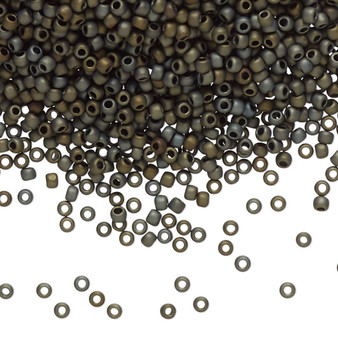 TR-11-83F - 11/0 - TOHO BEADS® - Opaque Frosted Metallic Iris Brown - 7.5gms - Glass Round Seed Beads