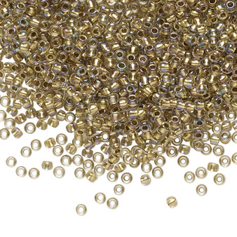 TR-11-262 - 11/0 - TOHO BEADS® - Transparent Gold-Lined Rainbow Crystal Clear - 7.5gms - Glass Round Seed Beads