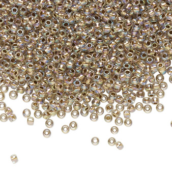 TR-11-994 - 11/0 - TOHO BEADS® - Translucent Gold-Lined Rainbow Crystal Clear - 7.5gms - Glass Round Seed Beads