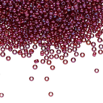 TR-11-332 - 11/0 - TOHO BEADS® - Translucent Gold Luster Raspberry - 7.5gms - Glass Round Seed Beads