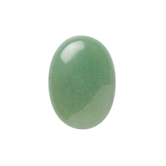 25x18mm - Green Aventurine - 2pk - Cabochon (B-Grade) (Natural) - Calibrated Oval (Mohs Hardness 7)