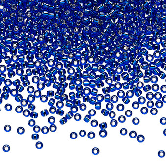 TR-11-28 - 11/0 - TOHO BEADS® - Silver-Lined Transparent Cobalt - 50gms - Glass Round Seed Beads