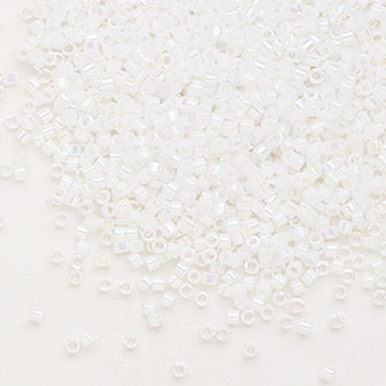 DB0202 - 11/0 - Miyuki Delica - Opaque Rainbow Pearl - 50gms - Cylinder Seed Beads