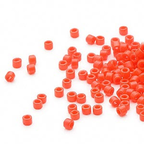 DB0722 - 11/0 - Miyuki Delica - Opaque Orange - 50gms - Cylinder Seed Beads