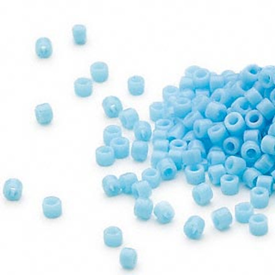 DB0725 - 11/0 - Miyuki Delica - Opaque Light Blue - 50gms - Cylinder Seed Beads
