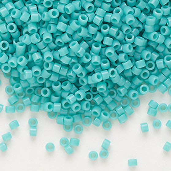 DB0729 - 11/0 - Miyuki Delica - Opaque Turquoise - 50gms - Cylinder Seed Beads