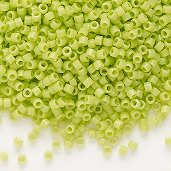 DB0733 - 11/0 - Miyuki Delica - Opaque Chartreuse - 50gms - Cylinder Seed Beads