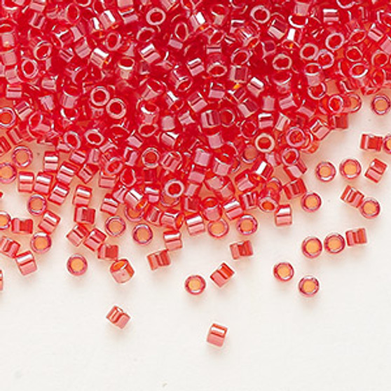 DB0098 - 11/0 - Miyuki Delica - Translucent Luster Light Siam - 50gms - Cylinder Seed Beads