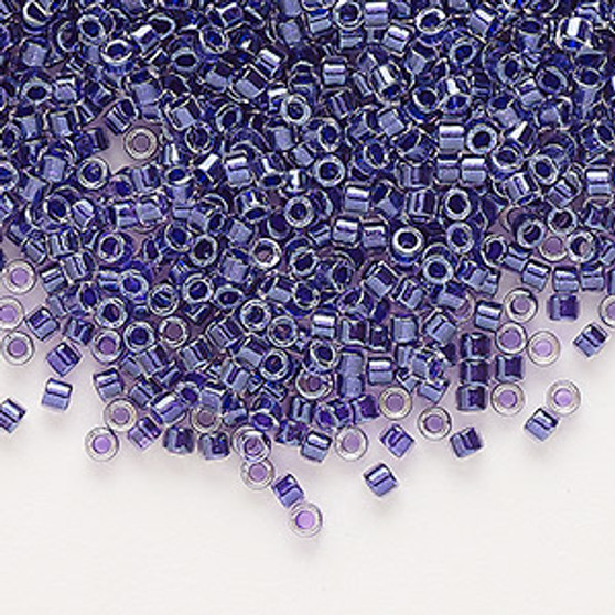 DB0923 - 11/0 - Miyuki Delica - Colour Lined Grape - 50gms - Cylinder Seed Beads