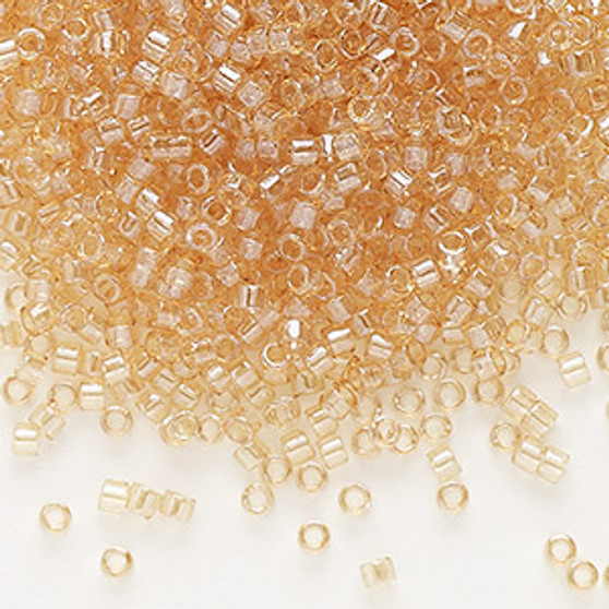 DB0101 - 11/0 - Miyuki Delica - Luster Light Topaz - 50gms - Cylinder Seed Beads