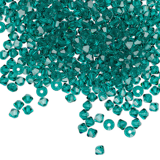 3mm - Preciosa Czech - Emerald - 144 pk - Faceted Bicone Crystal