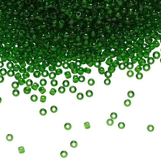 TR-11-7B - 11/0 - TOHO BEADS® - Transparent Grass Green - 7.5gms - Glass Round Seed Beads