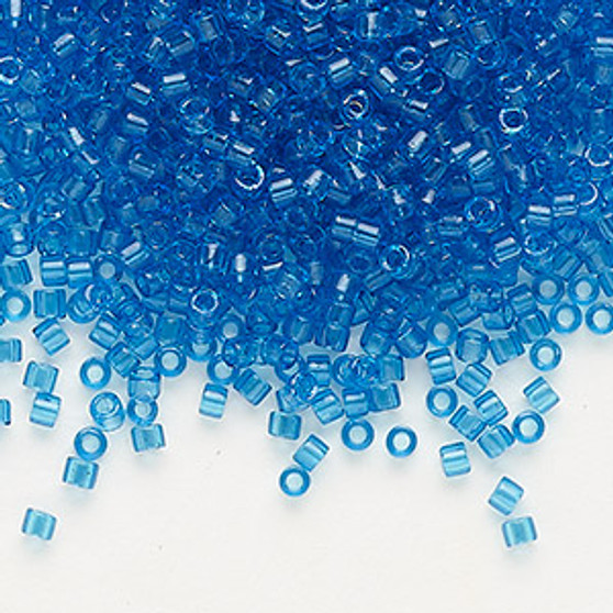 DB0714 - 11/0 - Miyuki Delica - Transparent Sapphire Blue - 50gms - Cylinder Seed Beads