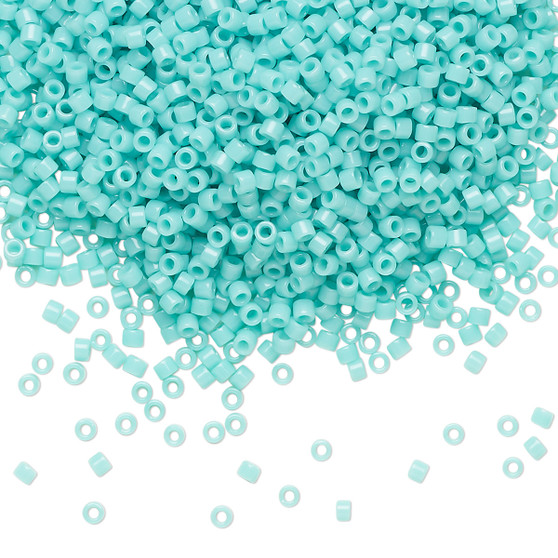 DB1136 - 11/0 - Miyuki Delica - Opaque Sea Opal - 50gms - Cylinder Seed Beads