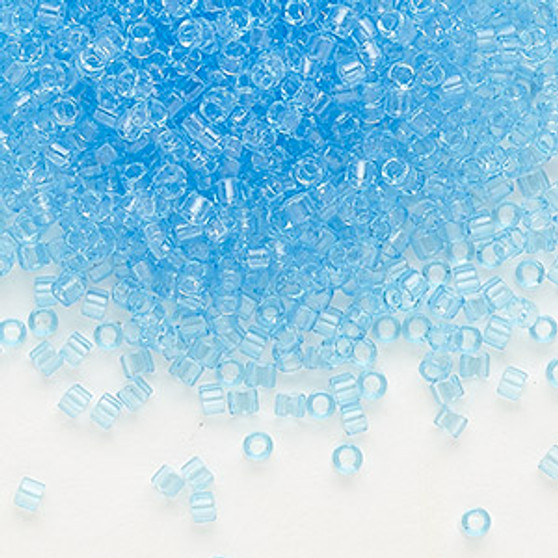 DB0706 - 11/0 - Miyuki Delica - Transparent Light Blue - 50gms - Cylinder Seed Beads