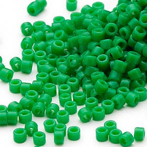 DB0655 - 11/0 - Miyuki Delica - Opaque Kelly Green - 50gms - Cylinder Seed Beads