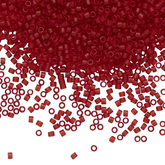 DB1262 - 11/0 - Miyuki Delica - Transparent Matte Dark Cranberry - 50gms - Cylinder Seed Beads