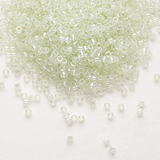 DB1474 - 11/0 - Miyuki Delica - Transparent Crystal Glazed Luster Snowflake - 7.5gms - Cylinder Seed Beads