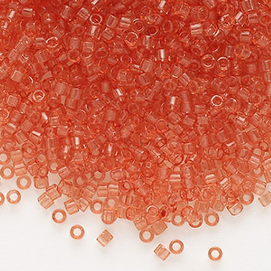 DB1302 - 11/0 - Miyuki Delica - Transparent Light Peach - 50gms - Cylinder Seed Beads