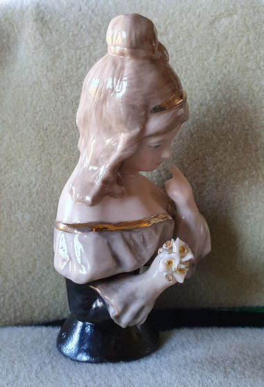 Porcelain half doll - Mikayla - 13cm high