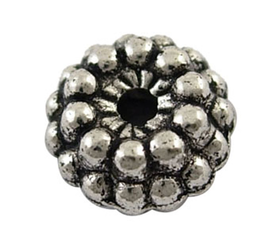 6mm - Antique Silver - 30gms (approx 60) - Rondelle Spacer Bead - Zinc Aloy