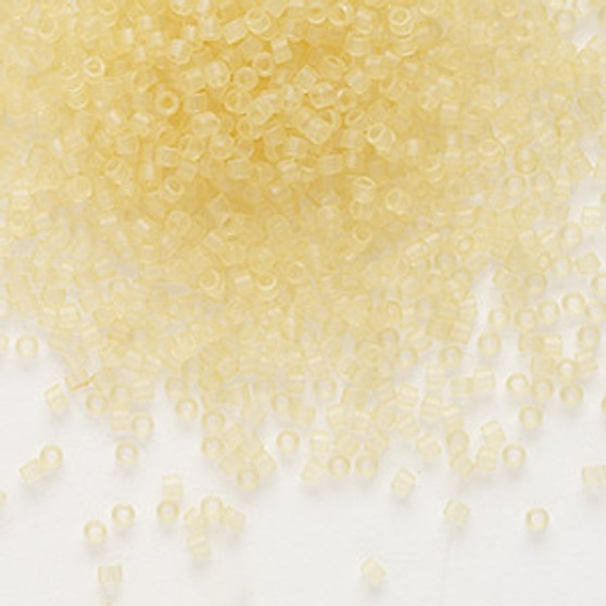DB0382 - 11/0 - Miyuki Delica - Transparent Matte Crystal Glazed Luster Lemon - 50gms - Cylinder Seed Beads