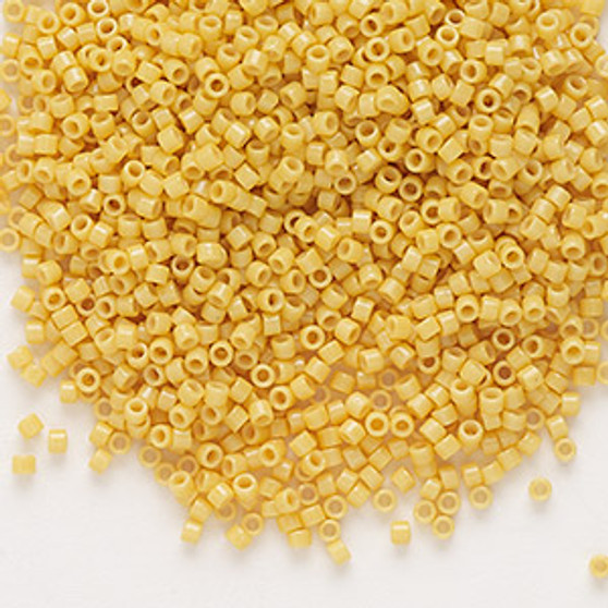 DB2102 - 11/0 - Miyuki Delica - Duracoat® opaque light yellow - 50gms - Cylinder Seed Beads