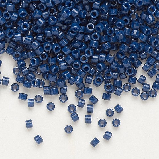 DB2143 - 11/0 - Miyuki Delica - Duracoat® Opaque Navy Blue - 50gms - Cylinder Seed Beads