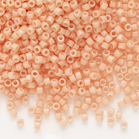 DB2111 - 11/0 - Miyuki Delica - Duracoat® opaque pale peach - 50gms - Cylinder Seed Beads