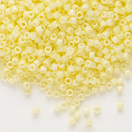 DB2101 - 11/0 - Miyuki Delica - Duracoat® opaque light lime yellow - 50gms - Cylinder Seed Beads
