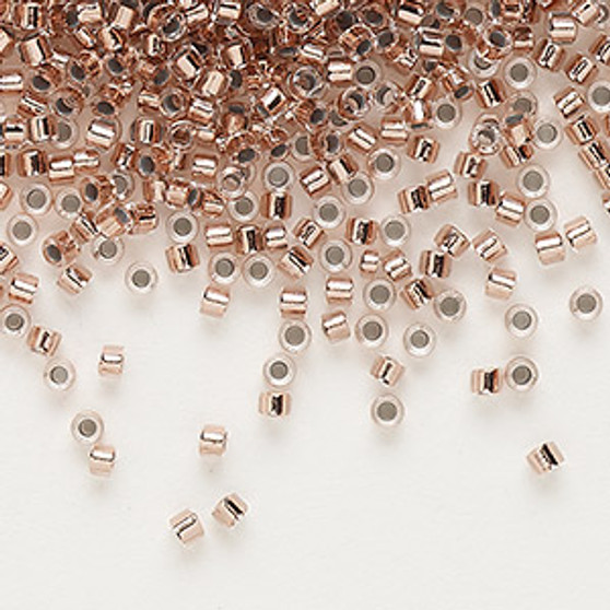 DB0037 - 11/0 - Miyuki Delica - Copper Lined Crystal - 50gms - Cylinder Seed Beads