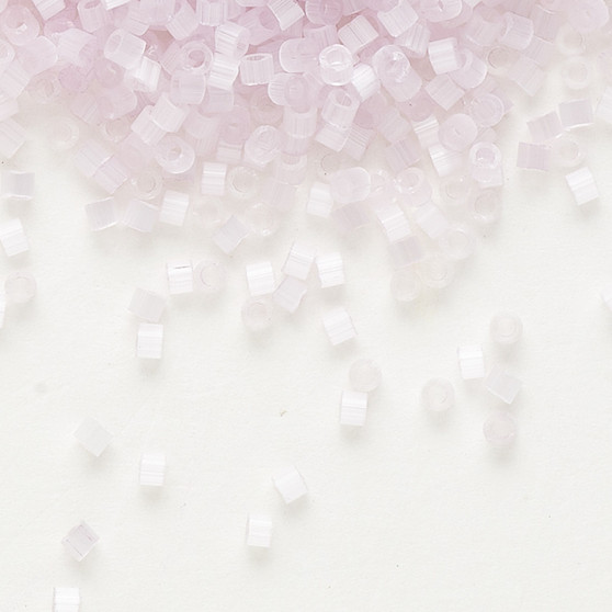 DB0820 - 11/0 - Miyuki Delica -  opaque silk glazed pale pink - 7.5gms - Cylinder Seed Beads