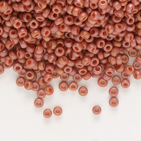 11-4695 - 11/0 - Miyuki - Opaque Matte Rainbow Carnelian Red - 25gms - Glass Round Seed Bead