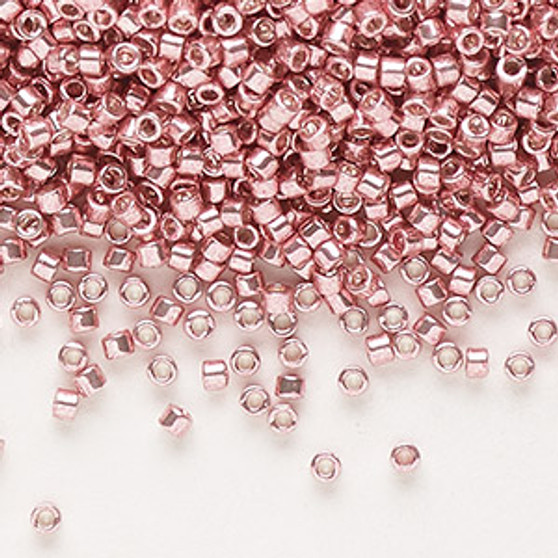 DB0435 - 11/0 - Miyuki Delica - Opaque Galvanized Pink Blush - 50gms - Cylinder Seed Beads