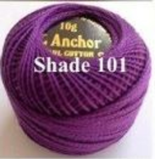 Anchor Pearl Crochet Cotton Size 8 - 10gm Ball - (101)