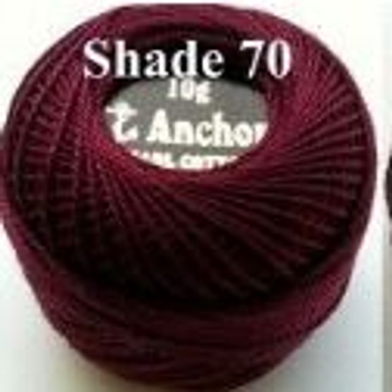 Anchor Pearl Crochet Cotton Size 8 - 10gm Ball - (70)