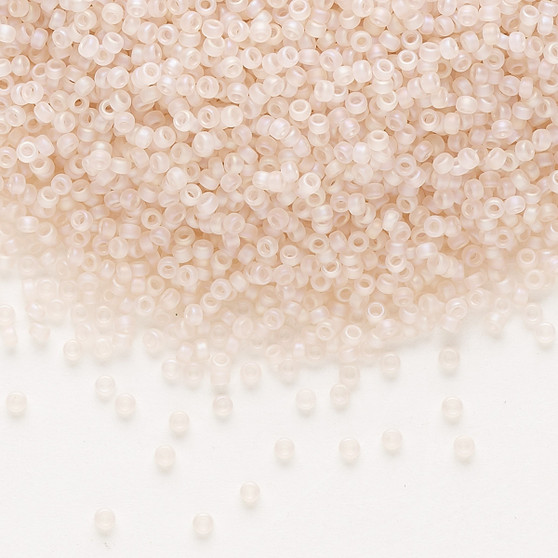 15-155FR - 15/0 - Miyuki - Translucent Matte Rainbow Pink Mist - 35gms Glass Round Seed Beads