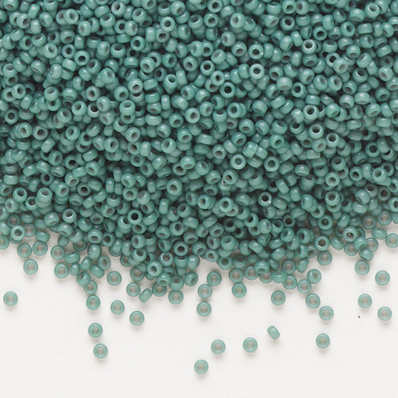 15-4481 - 15/0 - Miyuki - Duracoat Opaque Eucalyptus - 8.2gms Vial Glass Round Seed Beads