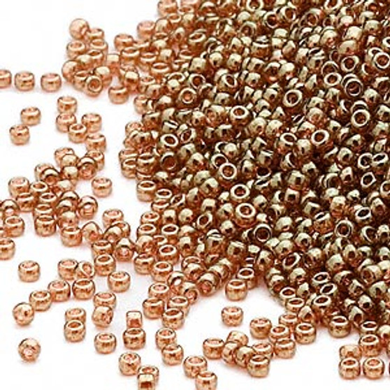 15-311 - 15/0 - Miyuki - Translucent Gold Luster Gold - 35gms Glass Round Seed Beads