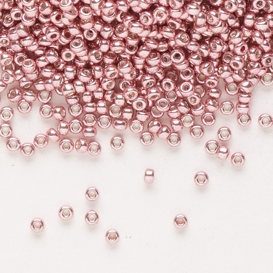 11-1067 - 11/0 - Miyuki - Opaque Galvanized Pink Blush - 25gms - Glass Round Seed Beads