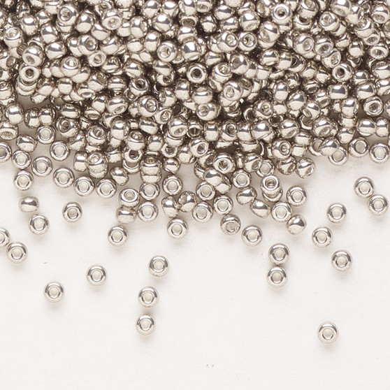 11-1095 - 11/0 - Miyuki - Opaque Galvanized Pewter - 250gms - Glass Round Seed Bead
