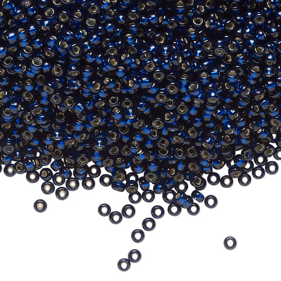 11-4281 - 11/0 - Miyuki - Duracoat Transparent Silver Lined Navy Blue - 250gms - Glass Round Seed Bead