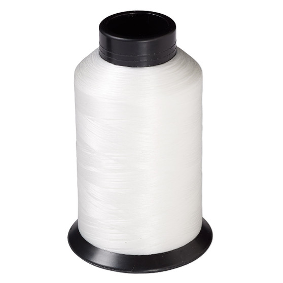 Thread, Nymo®, nylon. 1 x Spool Size B - 3oz (2,505 yards) White