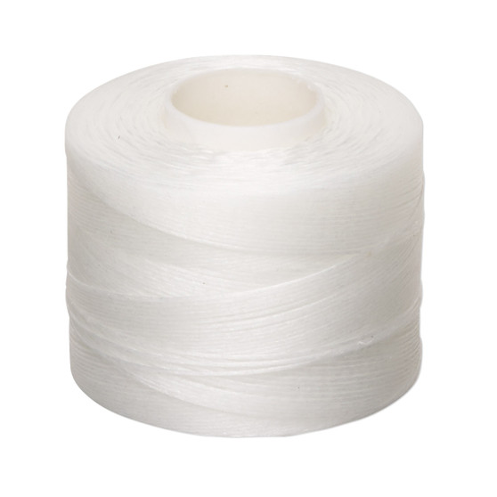 Thread, Nymo®, nylon. 1 x Spool Size D - 250yds White